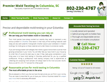 Tablet Screenshot of moldtestingcolumbiasc.net